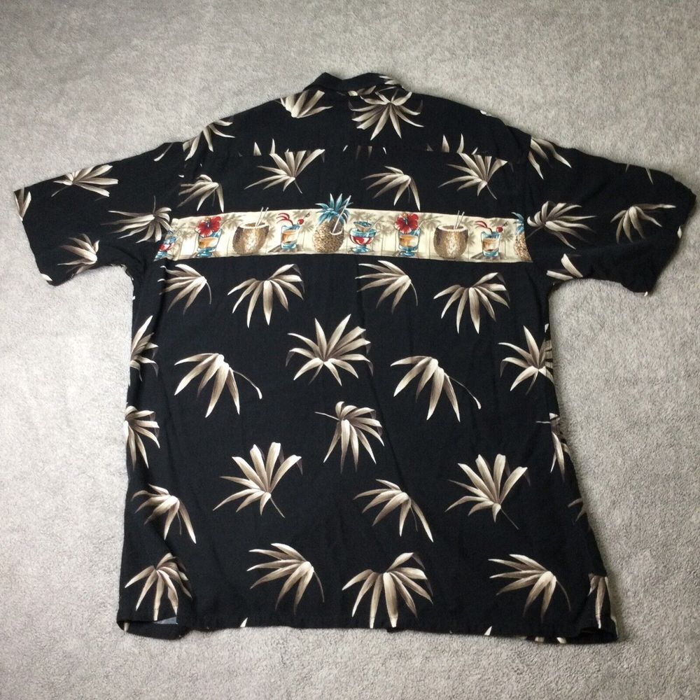 Vtg Hawaiian Bar Shirt Campia Alcoholic Beer Wine Cocktail Tropical‎ Collared M - Picture 4 of 8